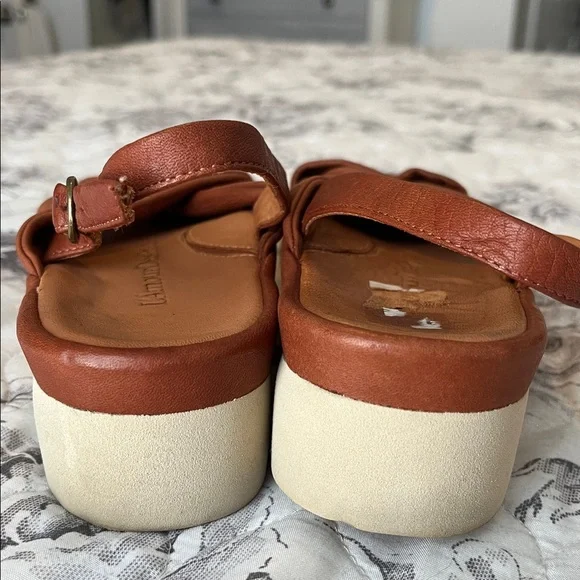 L’Armour Des Peds Women's Brown Leather Sandals - Picture 6 of 7